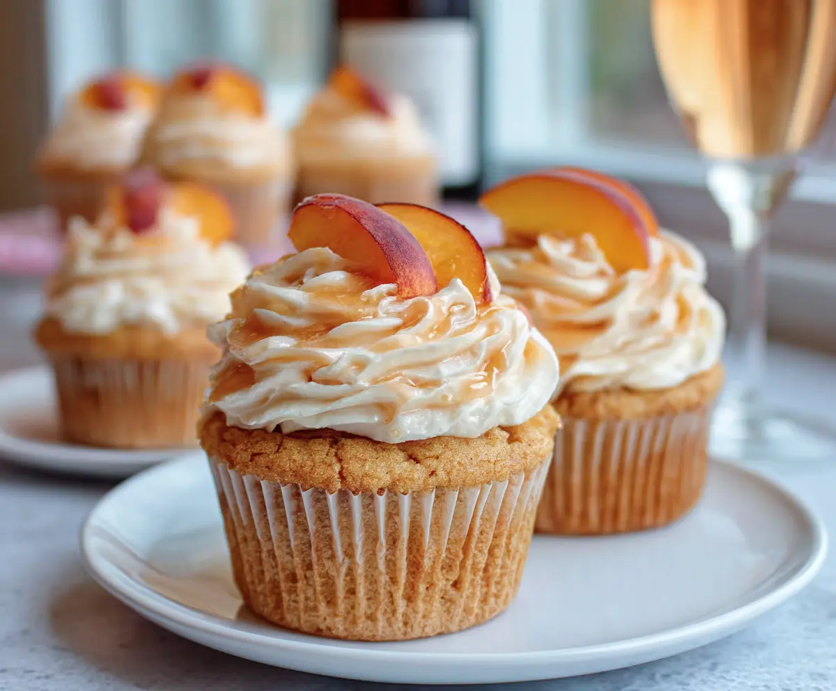 Peach Bellini Cupcakes Recipe