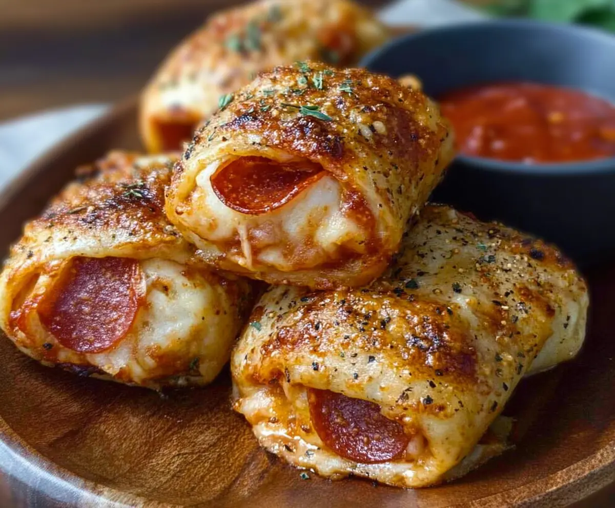 Easy Pepperoni Pizza Rolls Recipe