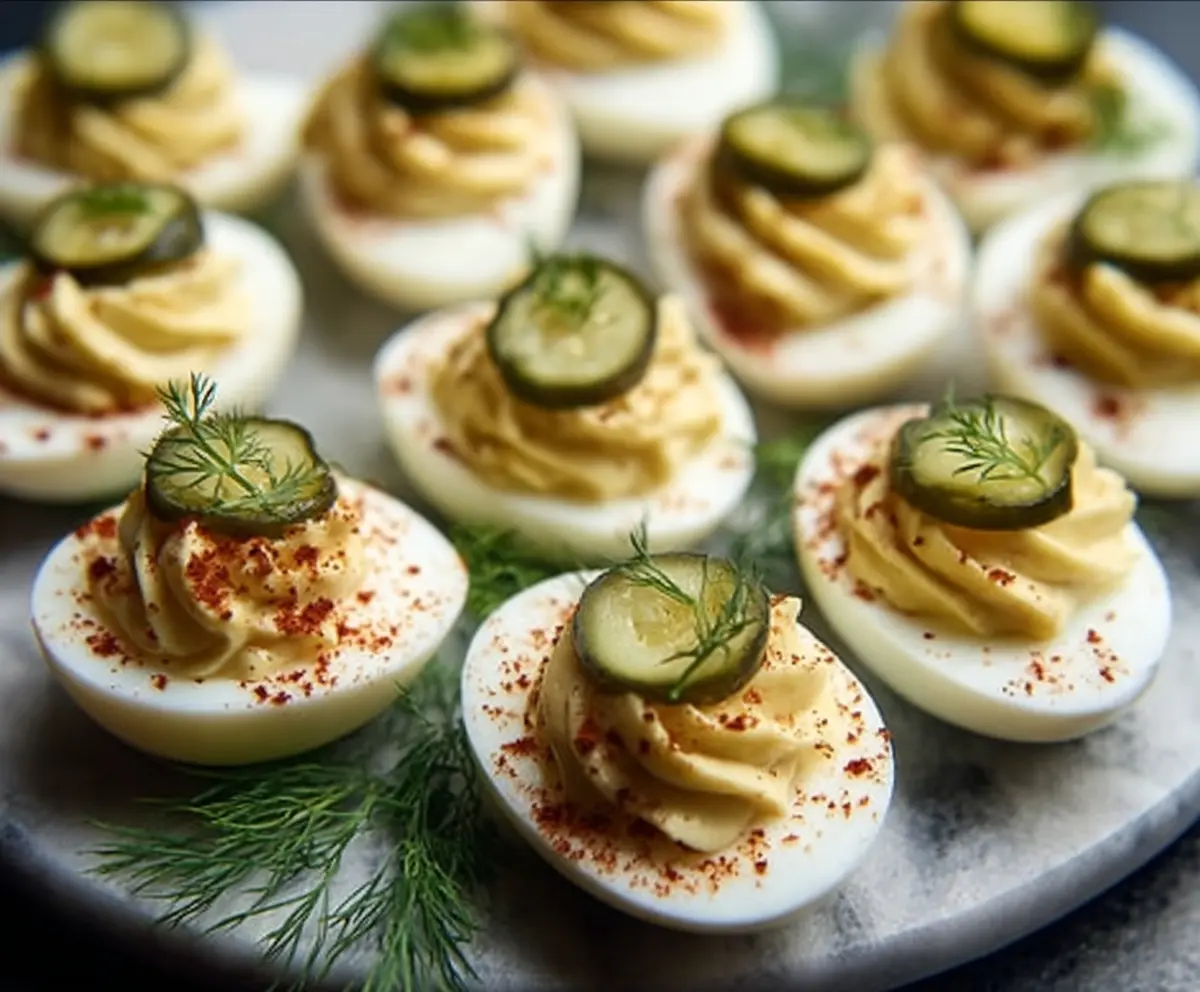 Easy Pickle Deviled Eggs Recipe