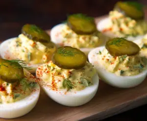 Pickle Deviled Eggs