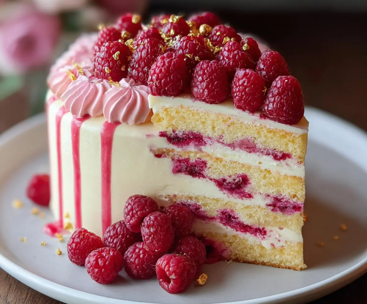 Fresh Raspberry Layer Cake Recipe