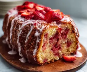 Sweet Strawberry Pound Cake