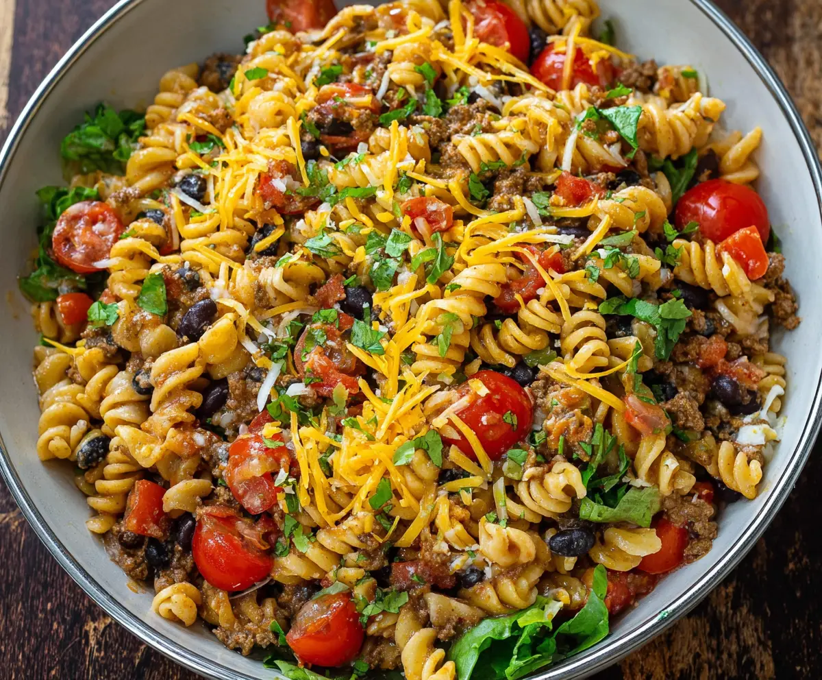 Easy Taco Pasta Salad Recipe