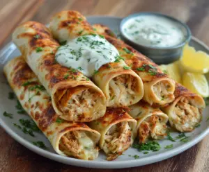 Dill Pickle Ranch Chicken Taquitos
