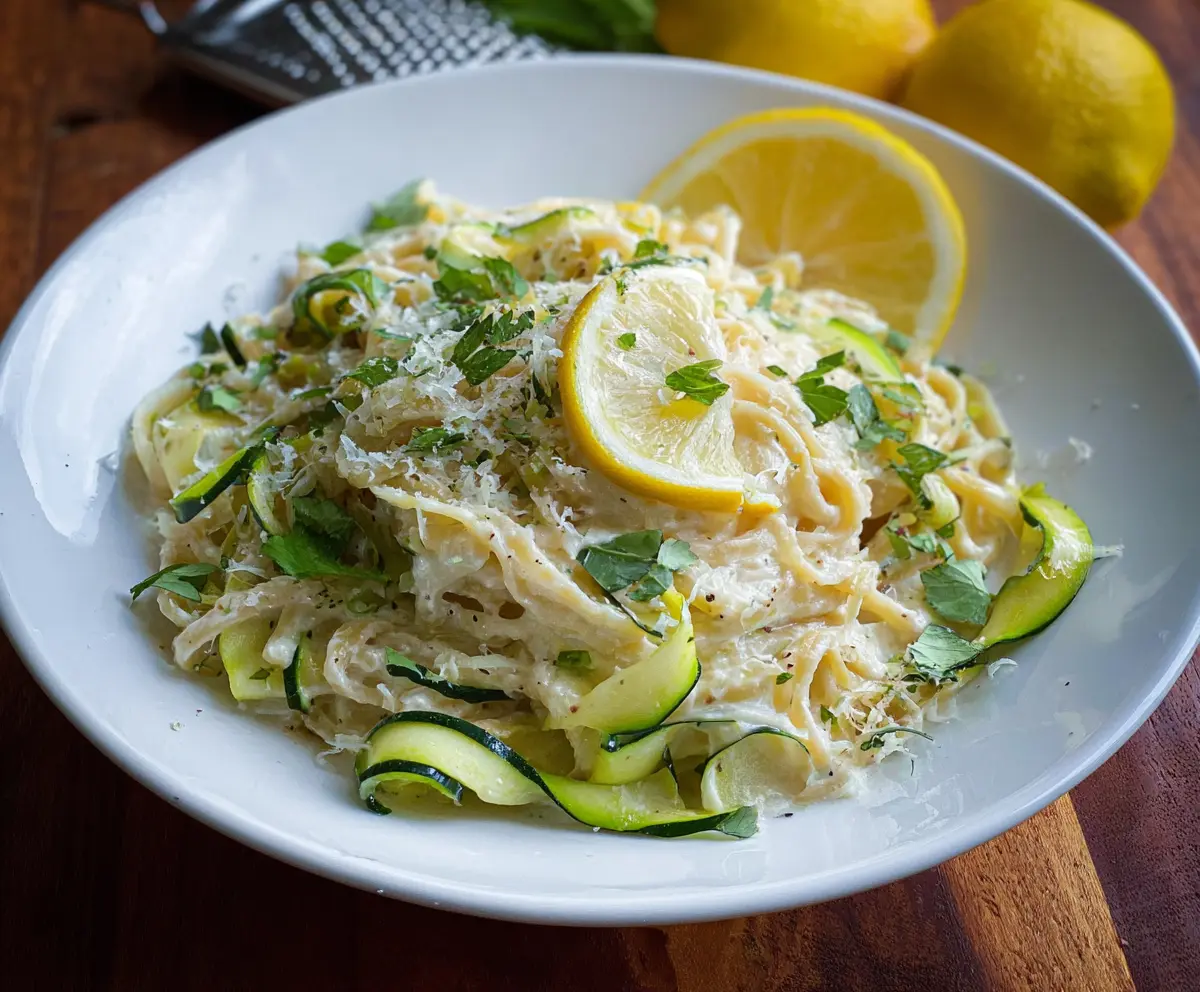 Easy Lemon Ricotta Pasta with Zucchini Ribbons
