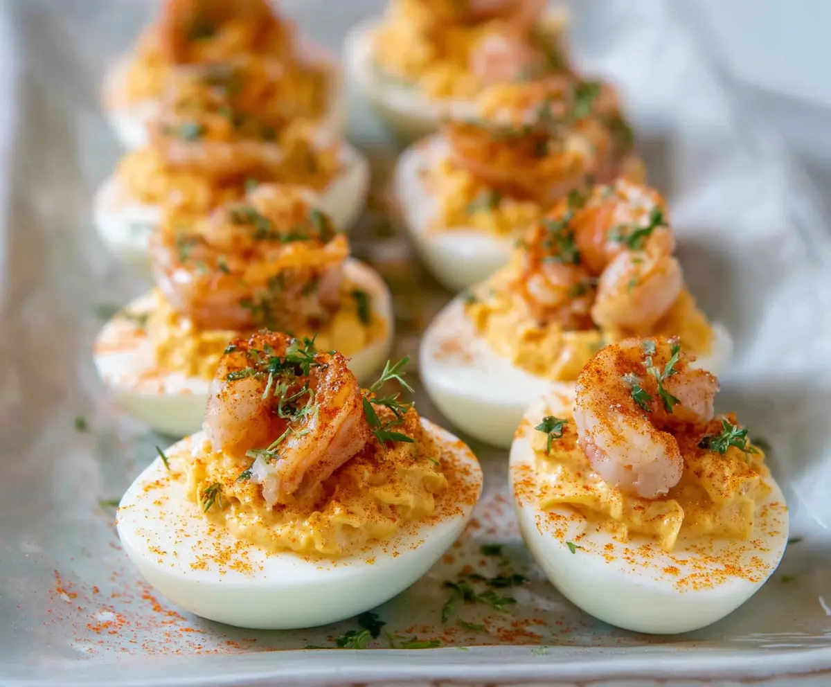 Spicy Crawfish Deviled Eggs Recipe