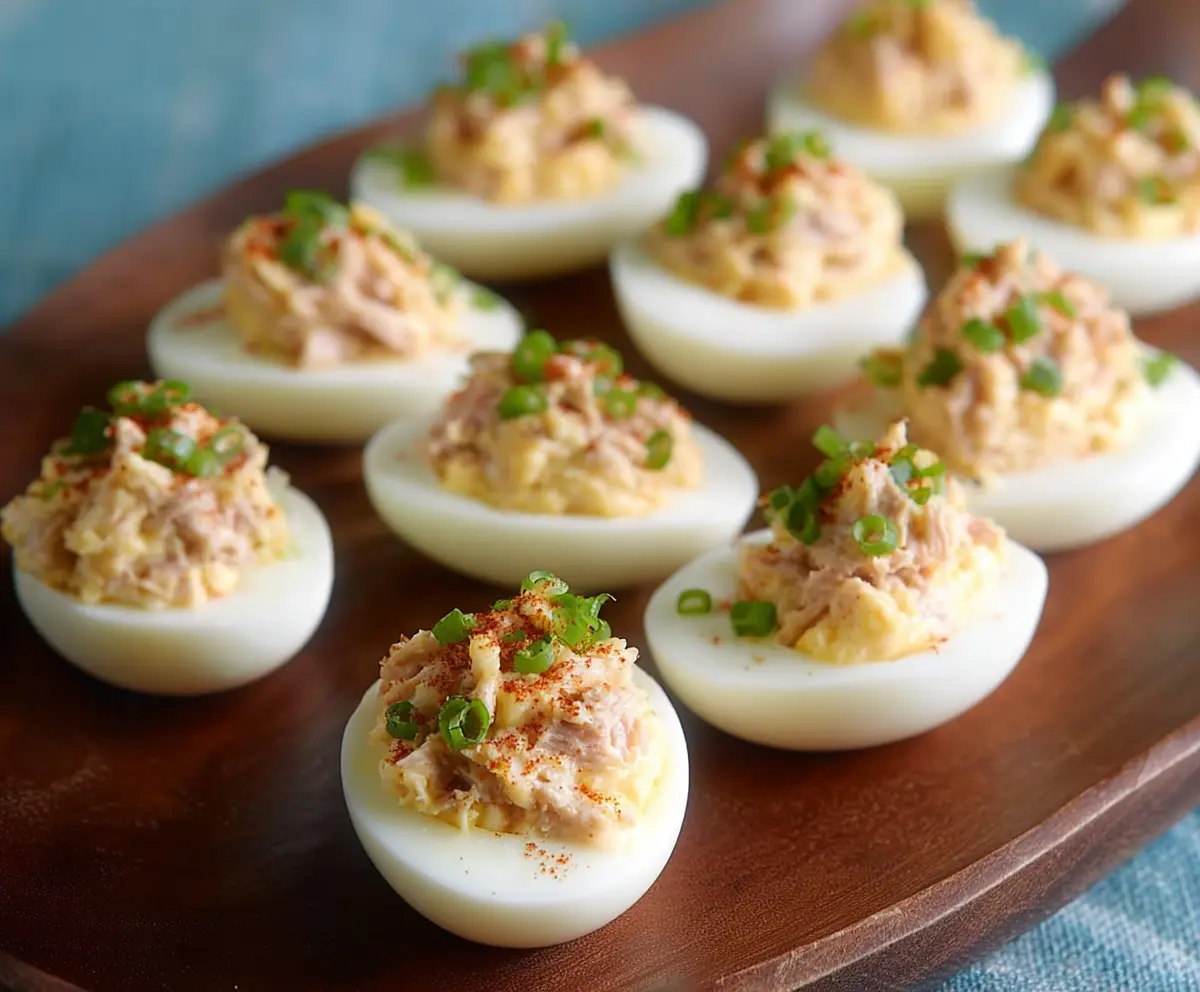 Easy Tuna Deviled Eggs Recipe